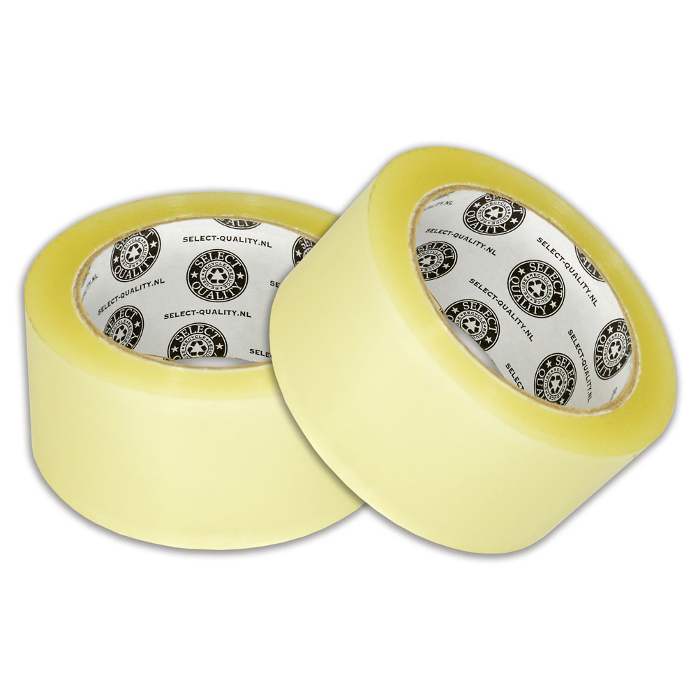 Select Quality tape - PP acryl low noise - 50mm x 66m - 35 my - Transparant Select Quality tape - PP acryl low noise - 50mm x 66m - 35 my - Transparant
