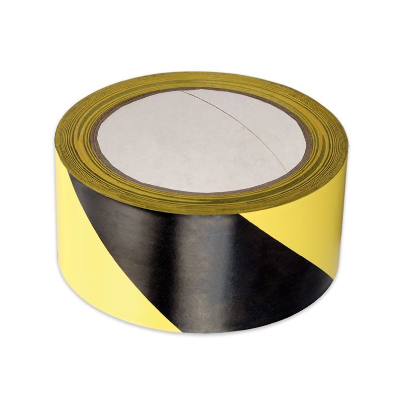PVC markeringstape Geel/Zwart - Slijtvast