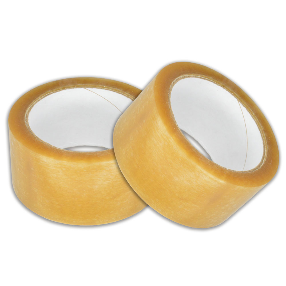 Verpakkingstape PP solvent transparant 50mmx66m