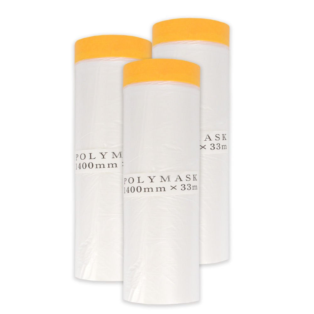 Masking tape met afdekfolie - 1400mm x 33m