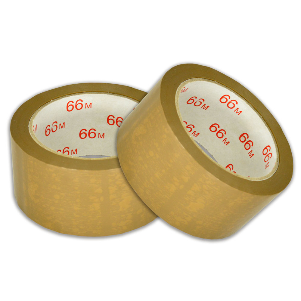 Verpakkingstape PVC bruin 50mmx66m