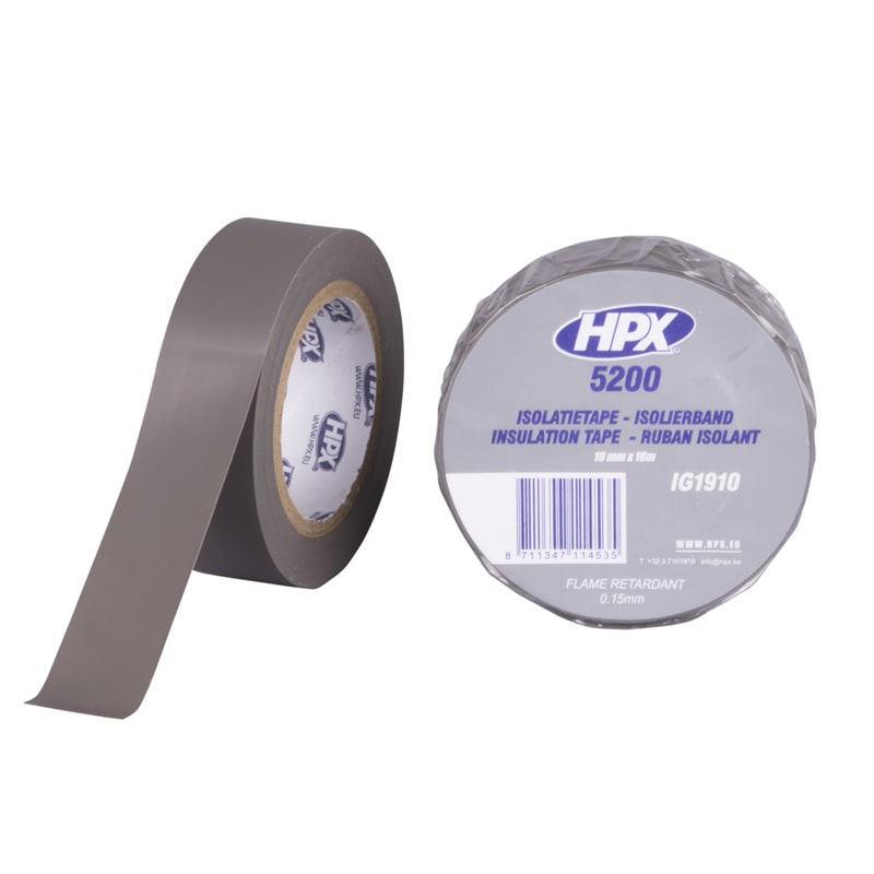 HPX-5200 isolatie tape - 19mm x 10m - Grijs