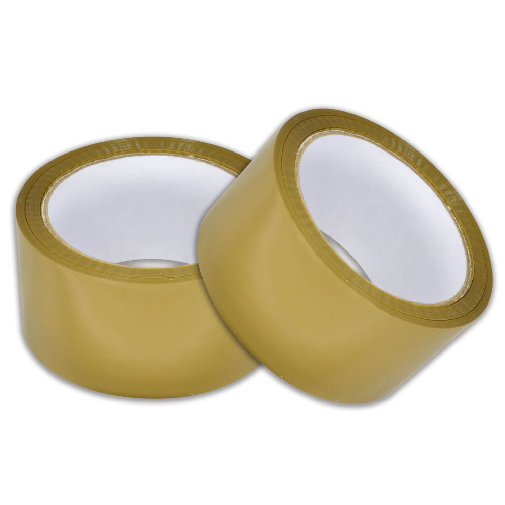 Verpakkingstape PP solvent Bruin 50mmx66m Verpakkingstape PP solvent Bruin 50mmx66m