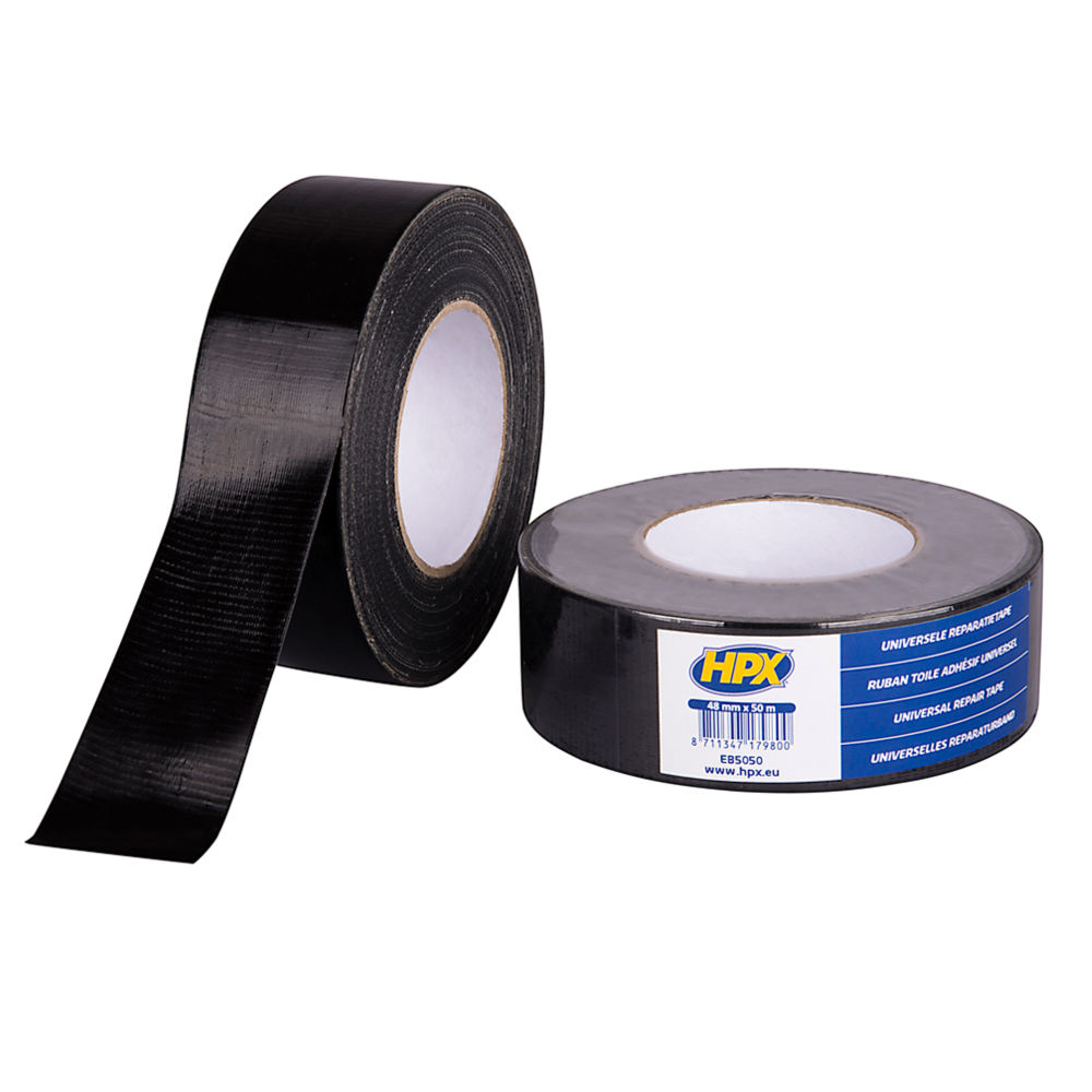 HPX Universele Reparatietape - 50mm x 25m - zwart